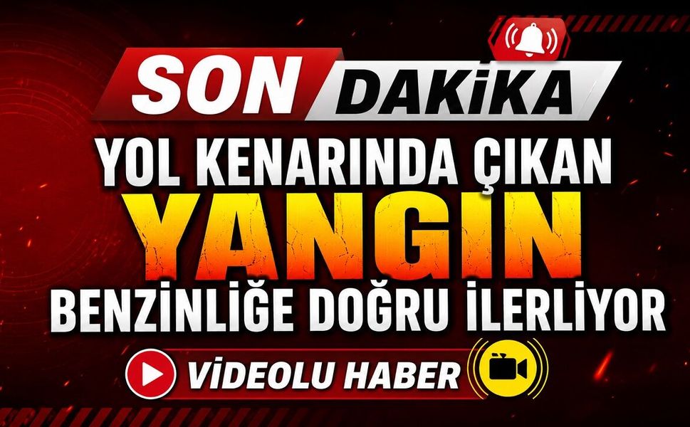 SON DAKİKA: Yol Kenarında Çıkan Yangın Benzinliğe Doğru İlerliyor
