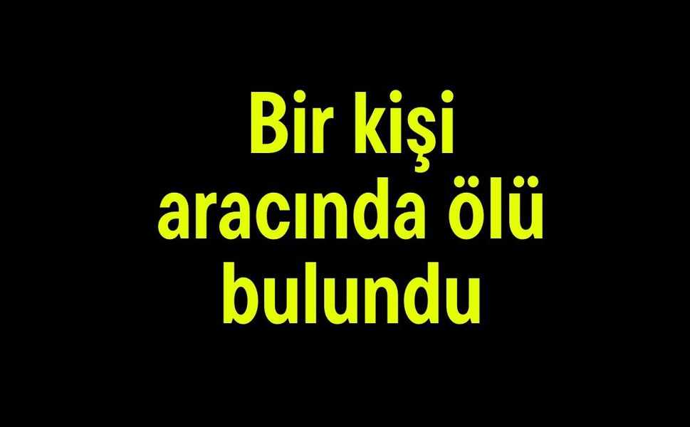 Bir kişi aracında ölü bulundu