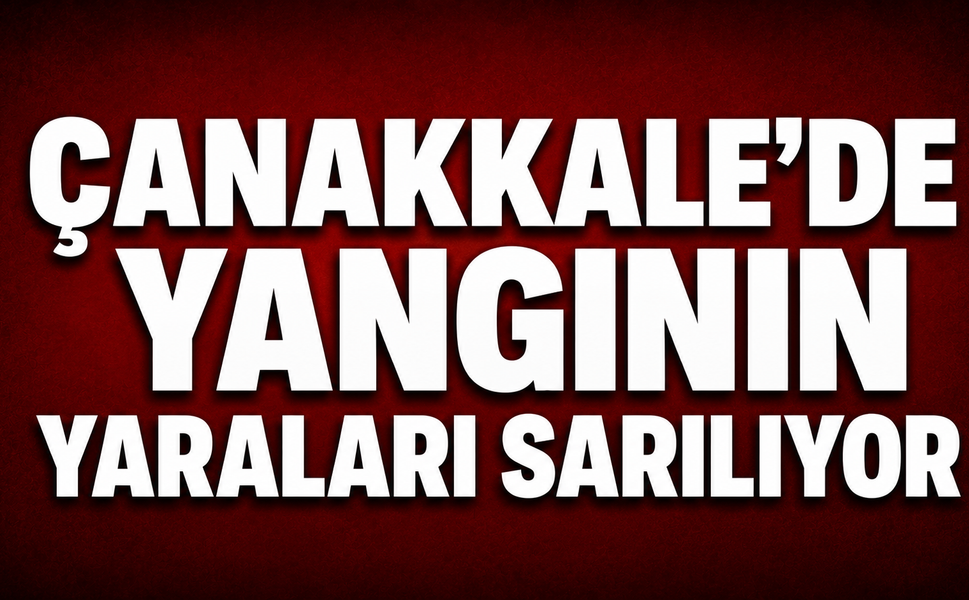 Çanakkale’de yangının yaraları sarılıyor