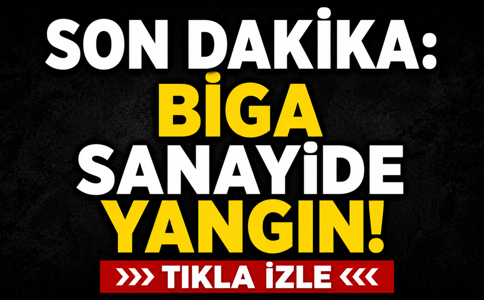 Son Dakika: Biga sanayide yangın!