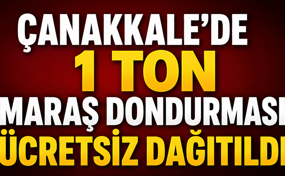 Çanakkale'de 1 ton Maraş dondurması ücretsiz dağıtıldı
