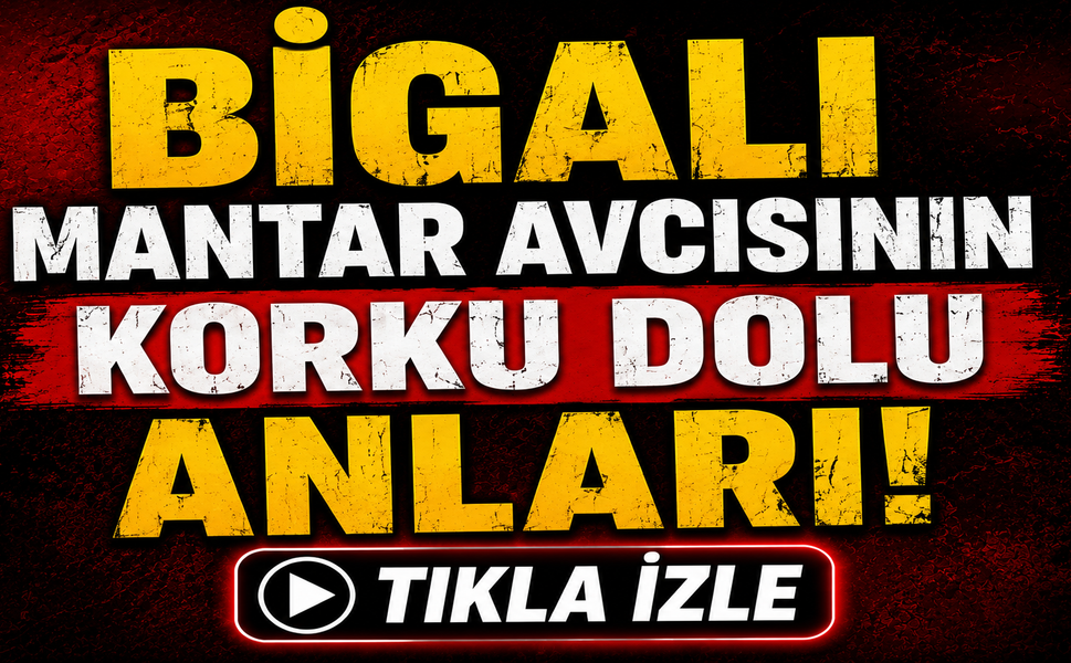 Bigalı mantar avcısının korku dolu anları!