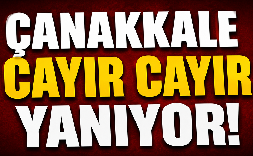 Çanakkale cayır cayır yanıyor!
