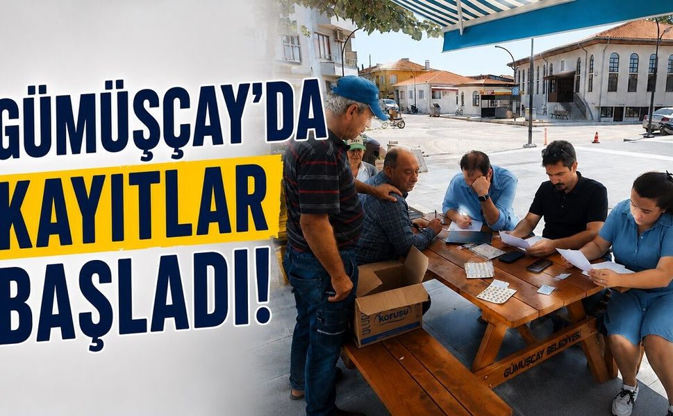 Gümüşçay’da kayıtlar başladı