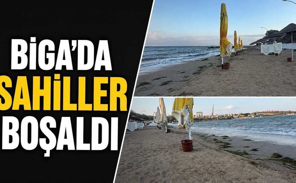 Biga’da Sahiller Boşaldı!