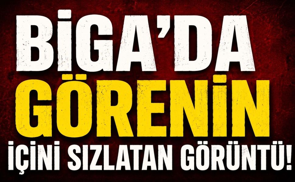 Biga'da görenin içini sızlatan görüntü!