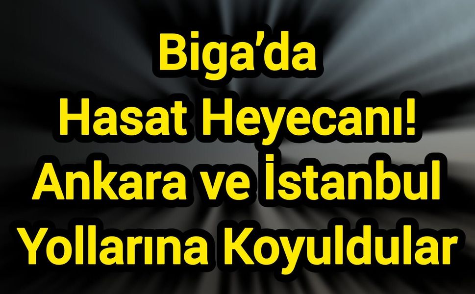 Biga’da Hasat Heyecanı: Ankara ve İstanbul Yollarına Koyuldular