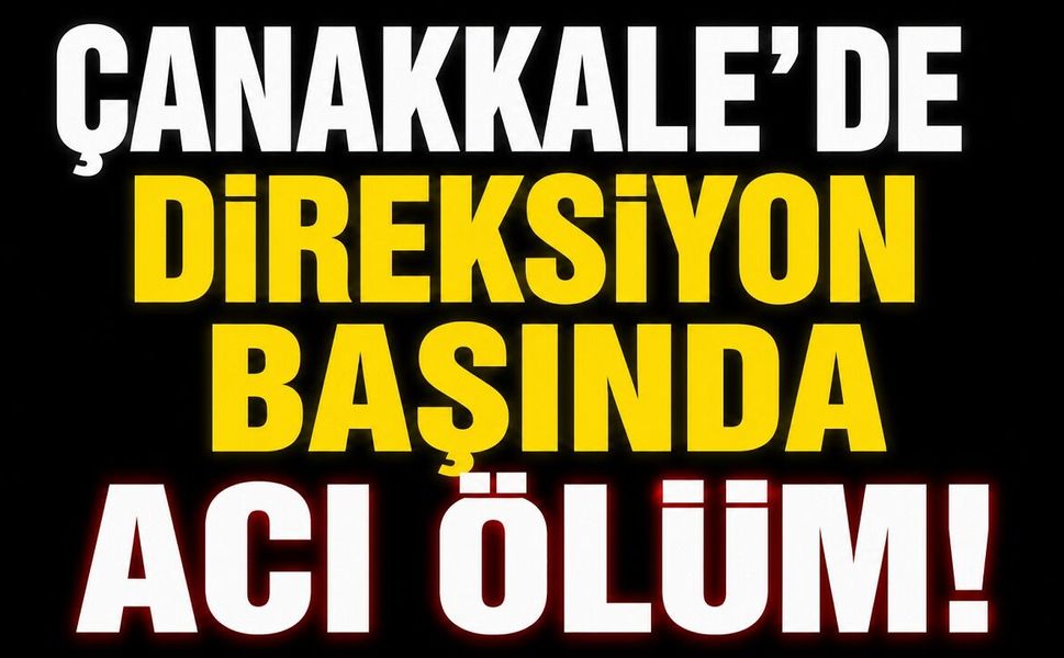 Çanakkale’de direksiyon başında acı ölüm