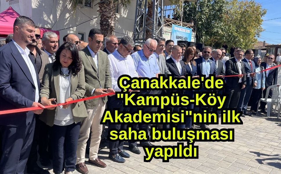 Çanakkale'de "Kampüs-Köy Akademisi"nin ilk saha buluşması yapıldı
