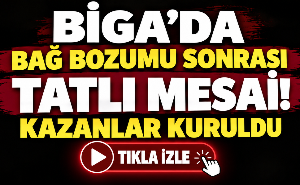 Biga’da bağ bozumu sonrası tatlı mesai! Kazanlar kuruldu