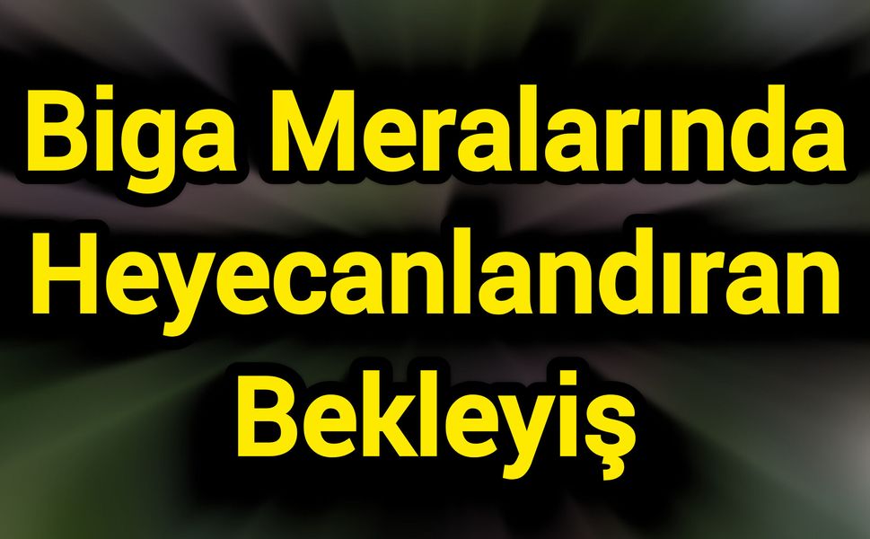 Biga Meralarında Heyecanlandıran Bekleyiş