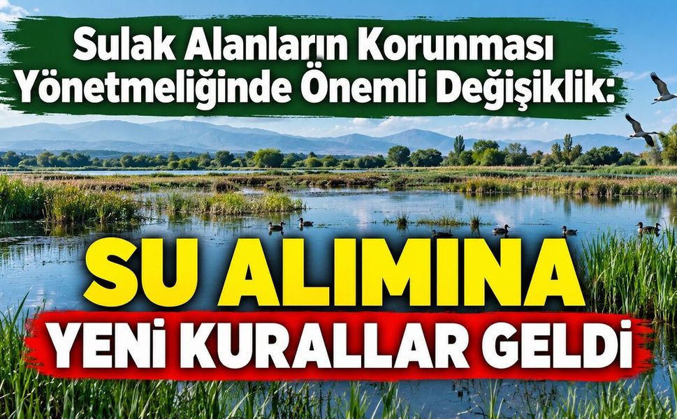 Su Alımına Yeni Kurallar Geldi
