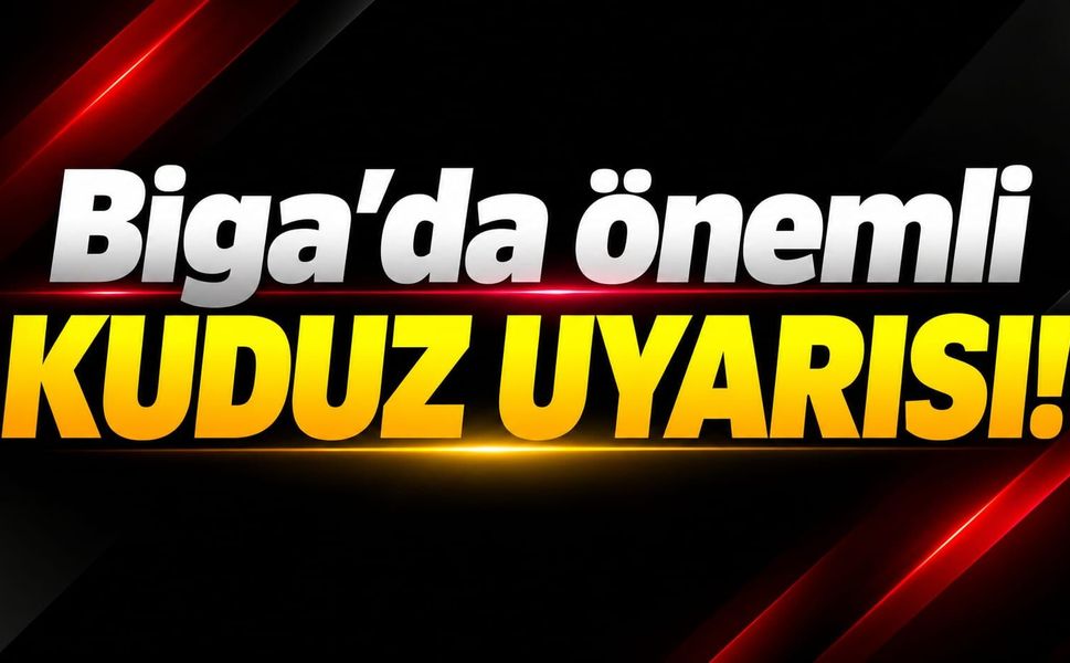 Biga’da önemli kuduz uyarısı!