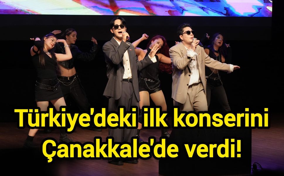 Türkiye'deki ilk konserini Çanakkale'de verdi!