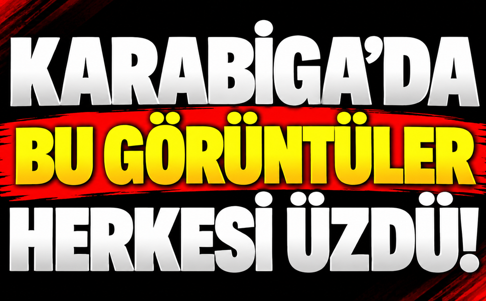Karabiga’da bu görüntüler herkesi üzdü!