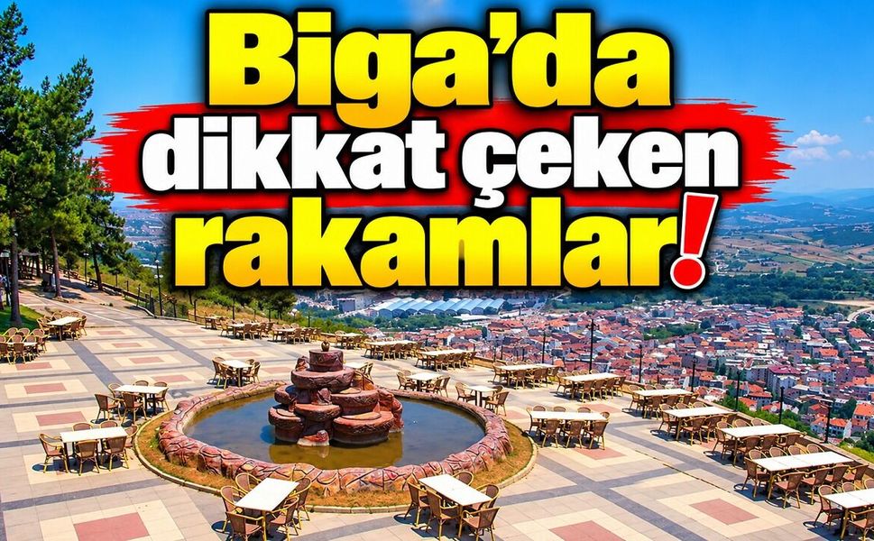 Biga’da dikkat çeken rakamlar!